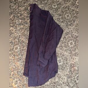 Geoffrey Beene Deep Purple Cotton Shirt